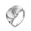 Серебряное кольцо с декоративными лепестками с212359 